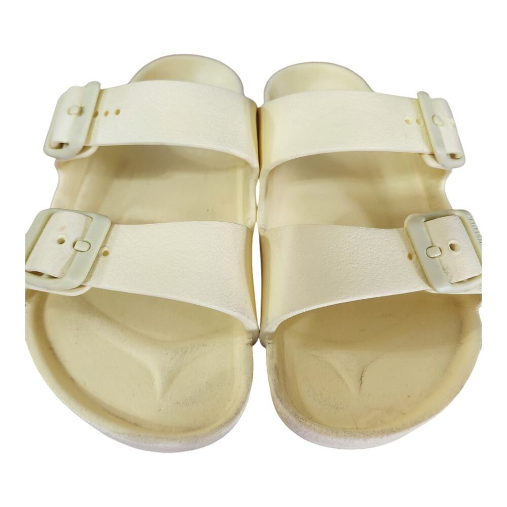 Birkenstock Arizona EVA Sandals kids Size 34 Cream Yellow Waterproof Slides